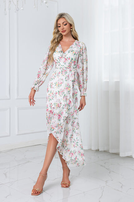 Robe Asymétrique Bordeaux - gallery 2