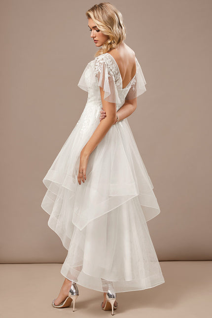 Robe Asymétrique Tulle Élégante - gallery 6