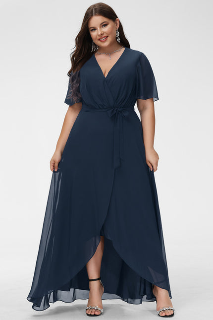 Robe Asymétrique Mousseline Vaporeuse - gallery 8