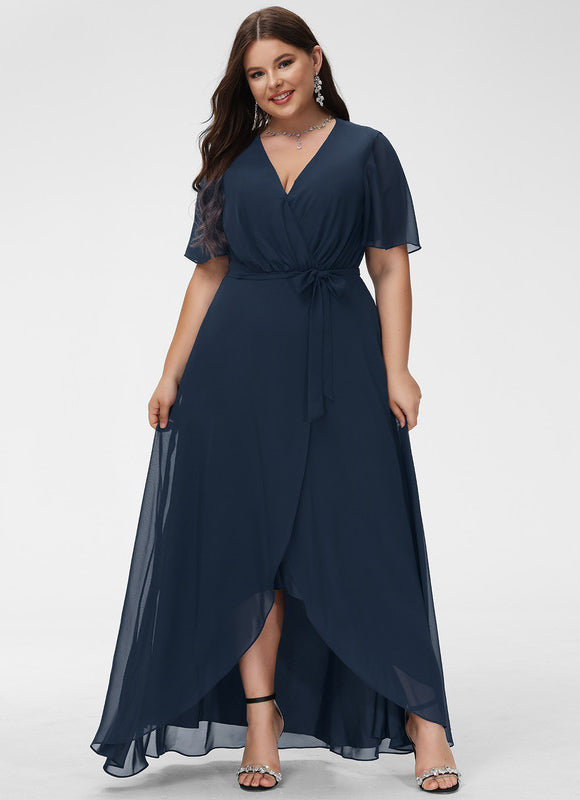 Robe Asymétrique Mousseline Vaporeuse - gallery 8