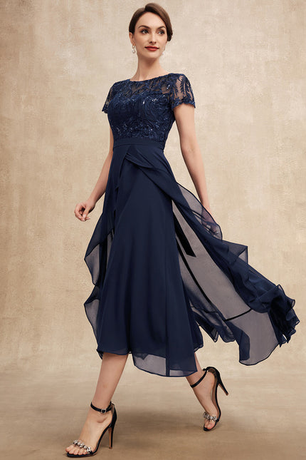 Robe Asymétrique Nuit Étoilée - gallery 4
