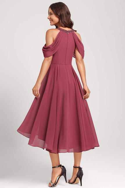 Robe Asymétrique Bicolore Chic - gallery 3