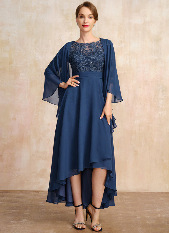 Robe Grande Taille Asymétrique - gallery 4