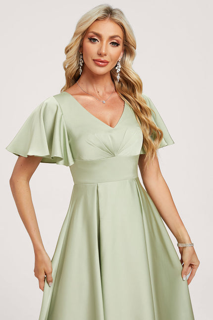 Robe Asymétrique Harmonie Émeraude - gallery 4