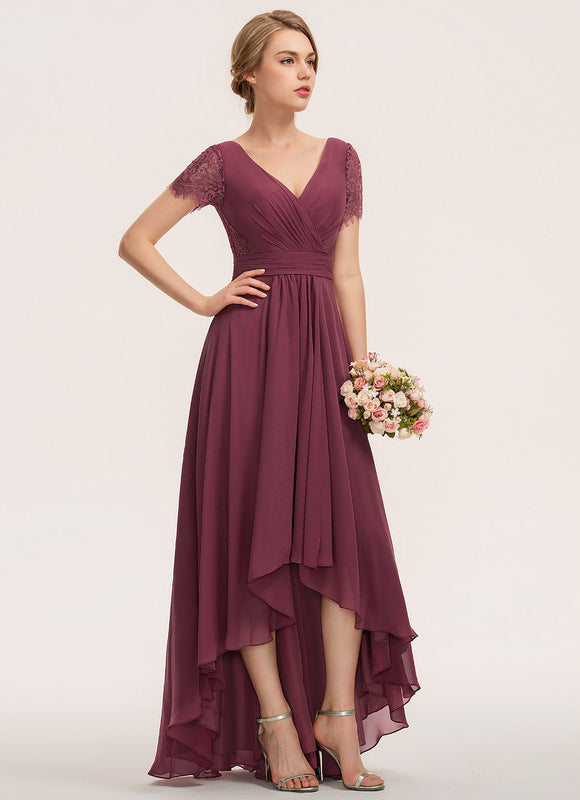 Robe Asymétrique Plumetis Volants - gallery 4