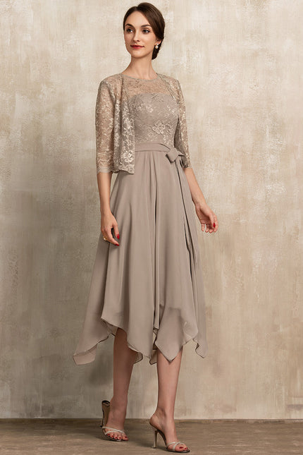 Robe Asymétrique Fluide Élégante - gallery 1