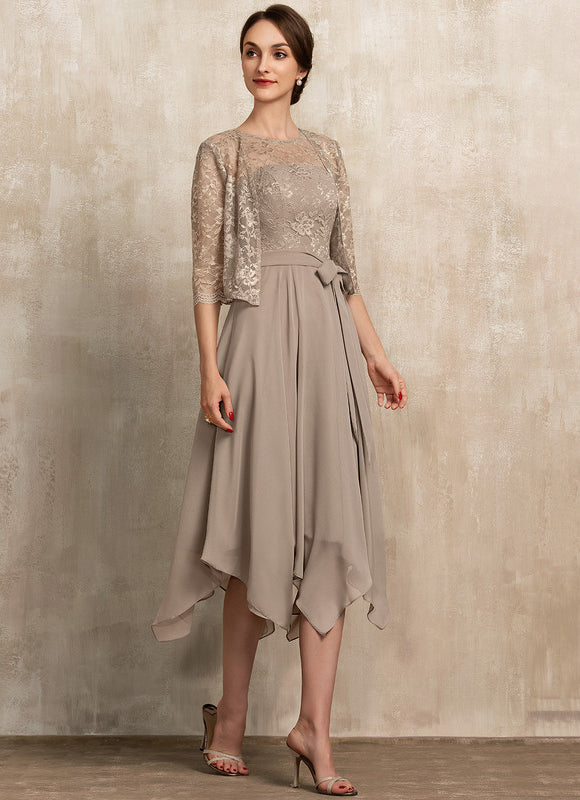 Robe Asymétrique Fluide Élégante - gallery 1