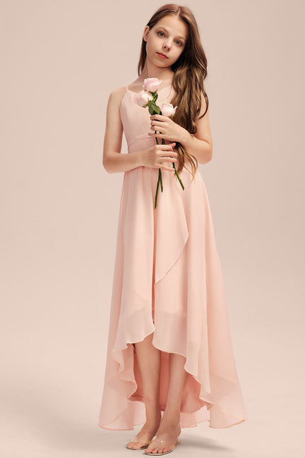 Robe Asymétrique Flottante Beige - gallery 7