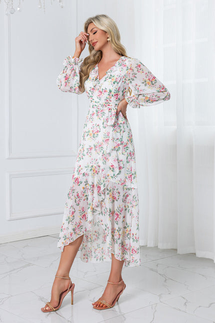Robe Asymétrique Bordeaux - gallery 1