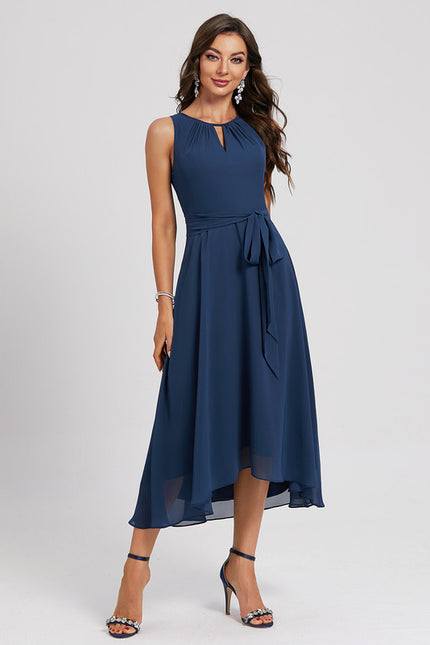 Robe Asymétrique Fluide Nuit