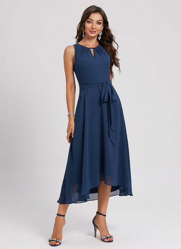 Robe Asymétrique Fluide Nuit