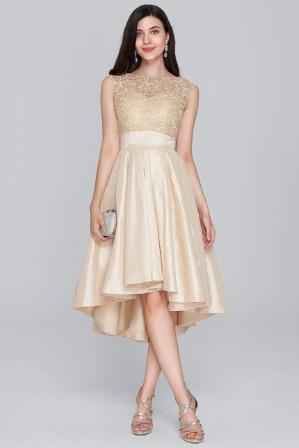 Robe Dorée Asymétrique