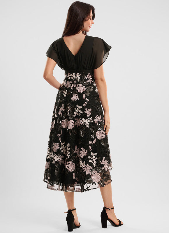 Robe Dentelle Asymétrique - gallery 3