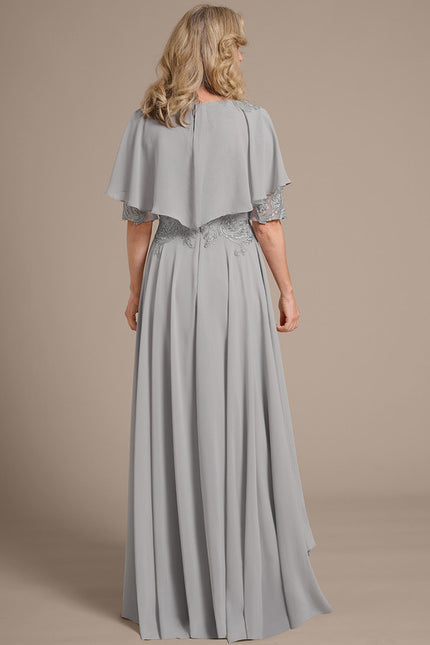 Robe Asymétrique Grise Élégante - gallery 7