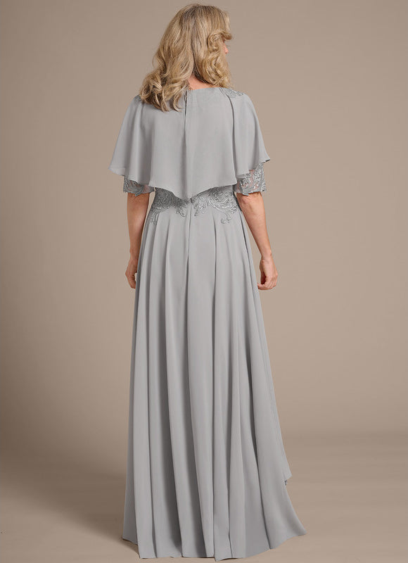 Robe Asymétrique Grise Élégante - gallery 7