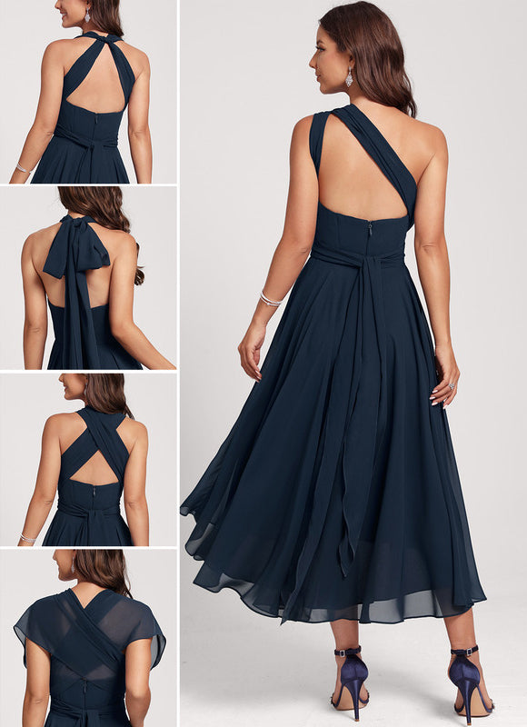 Robe Asymétrique Mousseline - gallery 1