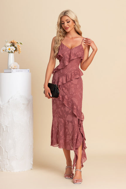 Robe Asymetrique Terracotta