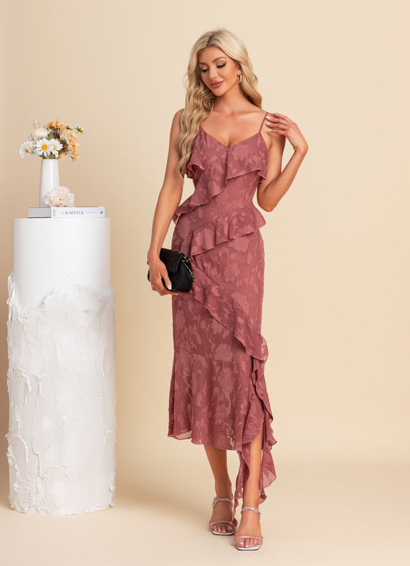 Robe Asymetrique Terracotta