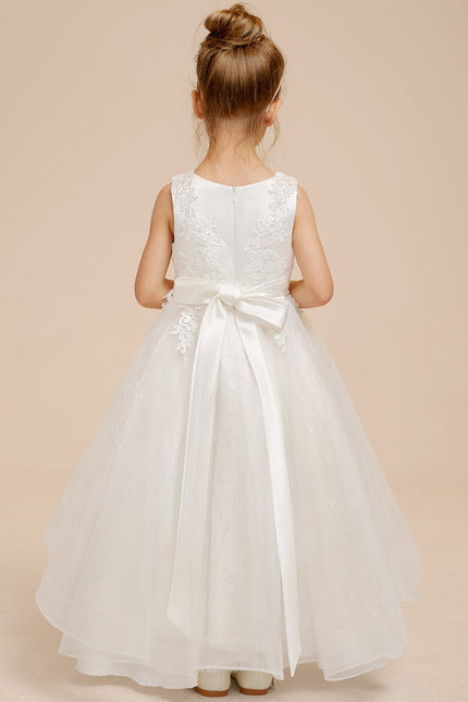 Robe Asymétrique Tulle Blanche - gallery 5
