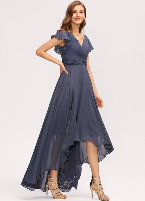 Robe Asymétrique Vaporeuse Chic - gallery 2