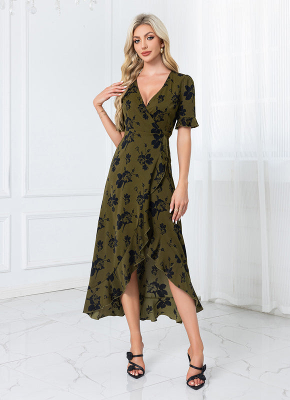 Robe Asymétrique Fleurie
