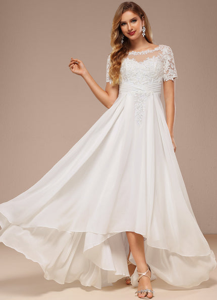 Robe Asymétrique Éclat Cristal