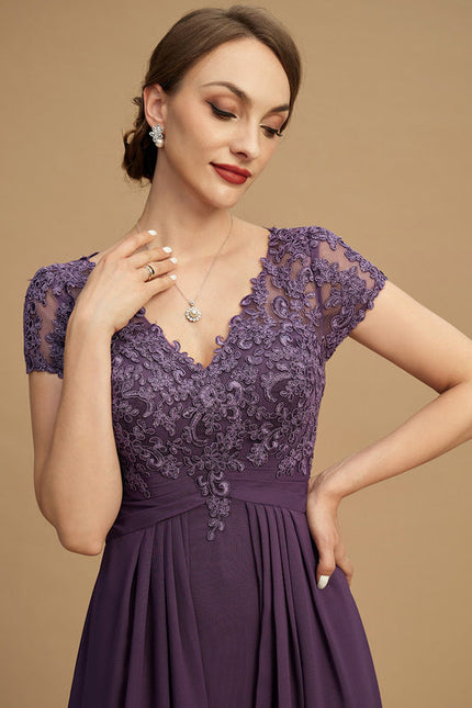 Robe Asymétrique Violette Chic - gallery 5