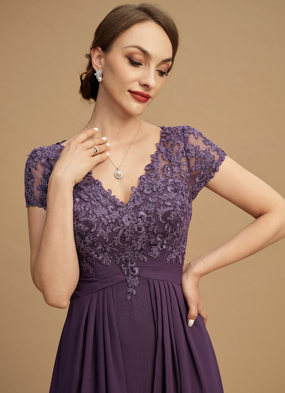 Robe Asymétrique Violette Chic - gallery 5