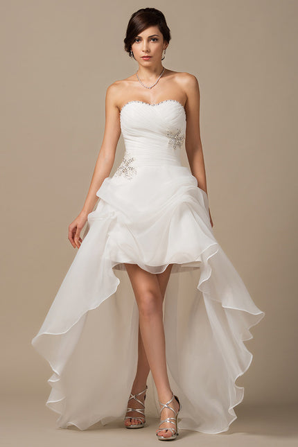Robe Asymétrique Organza Éclatante