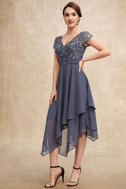 Robe Asymétrique Mousseline Fleurie - gallery 3