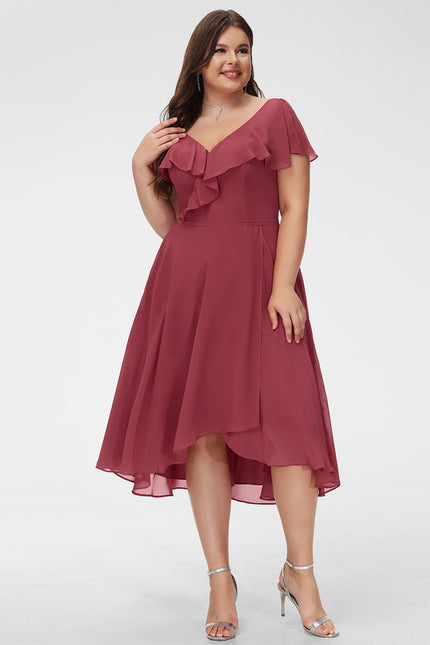 Robe Asymétrique Fluide Vert Pâle - gallery 7