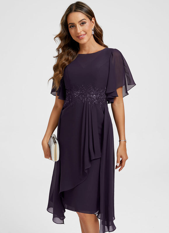 Robe Mousseline Asymétrique - gallery 3