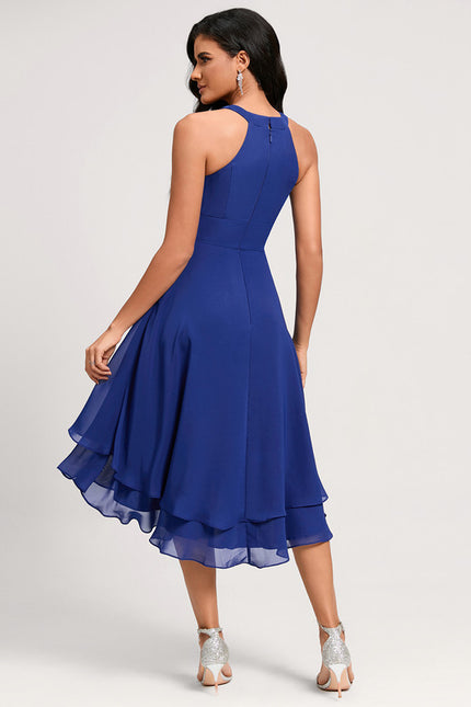 Robe Asymetrique Bleu Roi - gallery 4