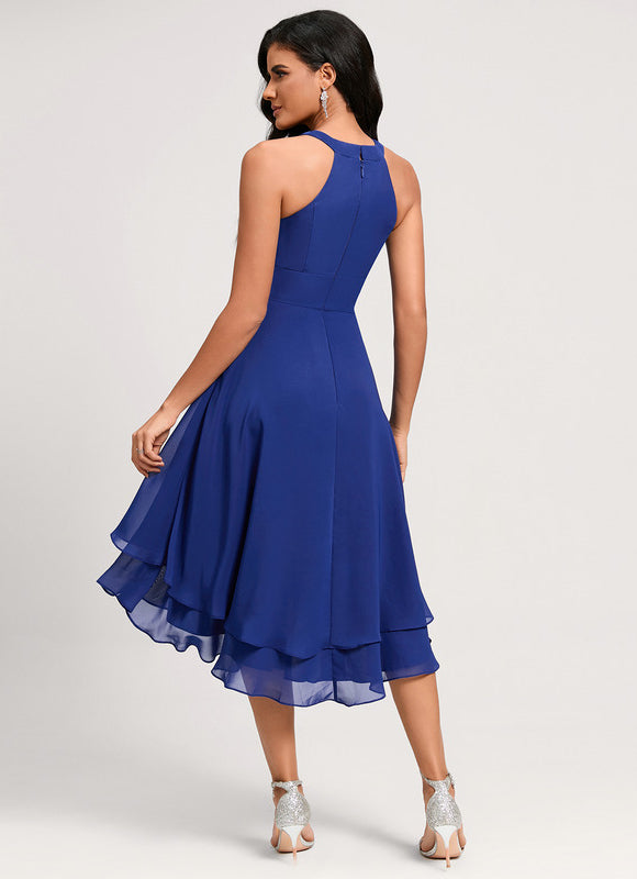 Robe Asymetrique Bleu Roi - gallery 4