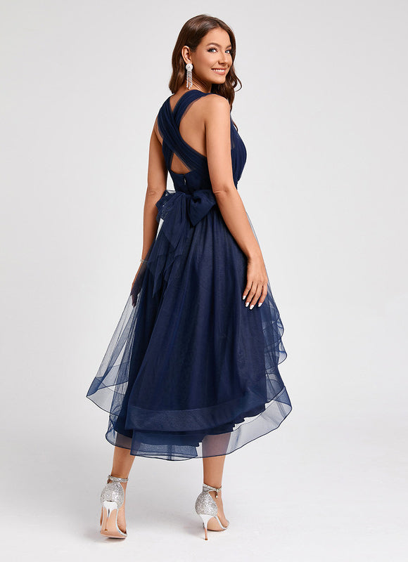 Robe Asymétrique Tulle Chic - gallery 2