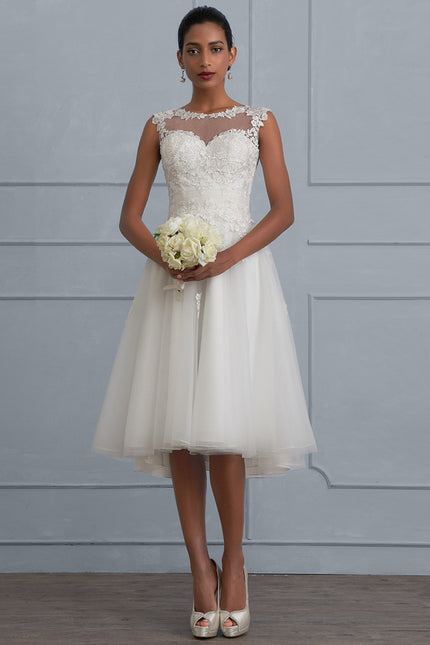 Robe Asymétrique Tulle Illusion Chic - gallery 2
