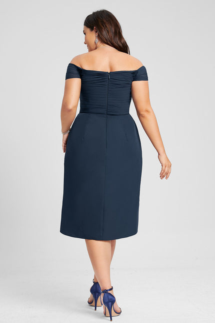 Robe Asymétrique Élégante À Volants - gallery 9