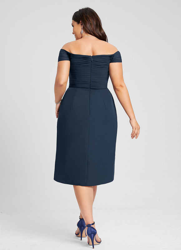 Robe Asymétrique Élégante À Volants - gallery 9