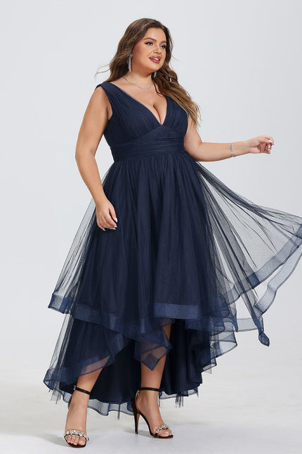 Robe Asymétrique Tulle Aérienne - gallery 8