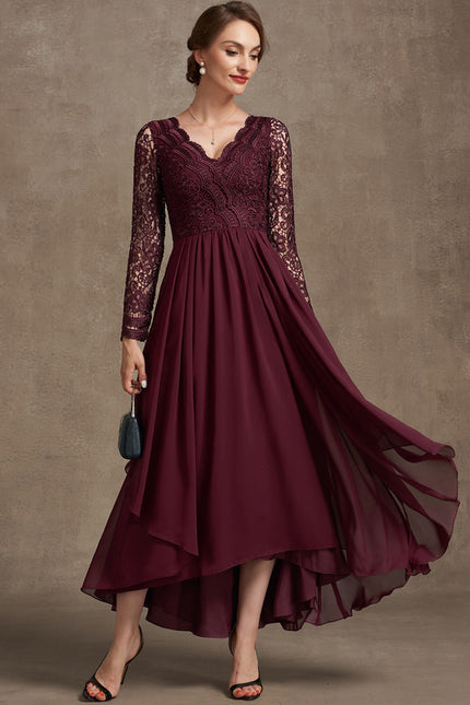 Robe Asymétrique Mousseline Fleurie
