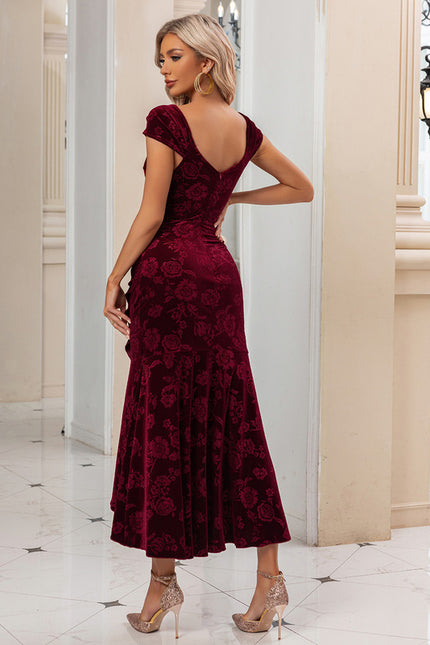 Robe Asymetrique Velours - gallery 5