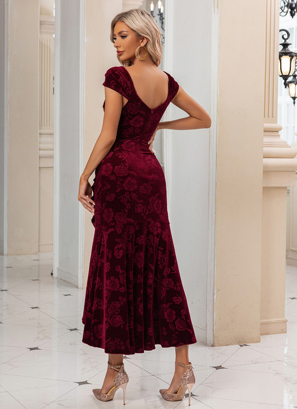 Robe Asymetrique Velours - gallery 5
