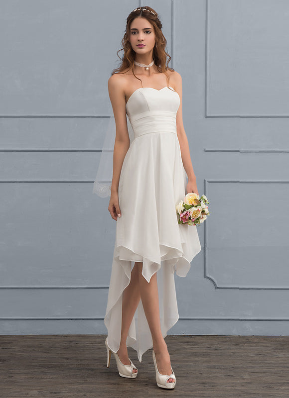 Robe Asymétrique Mousseline Moderne - gallery 3