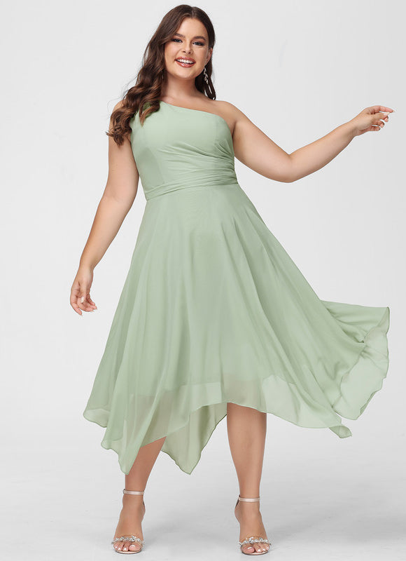 Robe Asymétrique Asymétrique Fluide - gallery 6