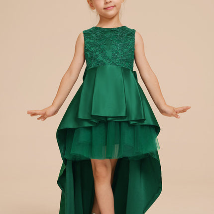 Robe Asymétrique Verte Festive