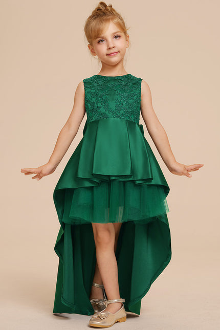 Robe Asymétrique Verte Festive