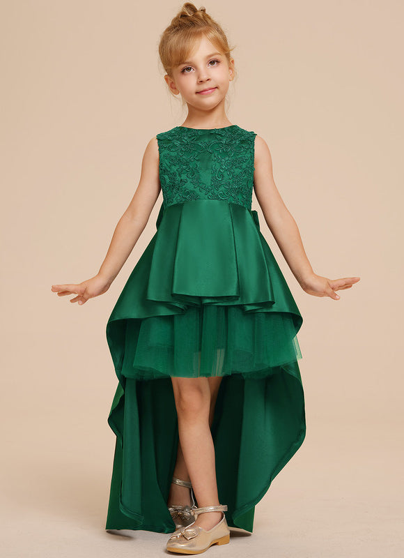 Robe Asymétrique Verte Festive