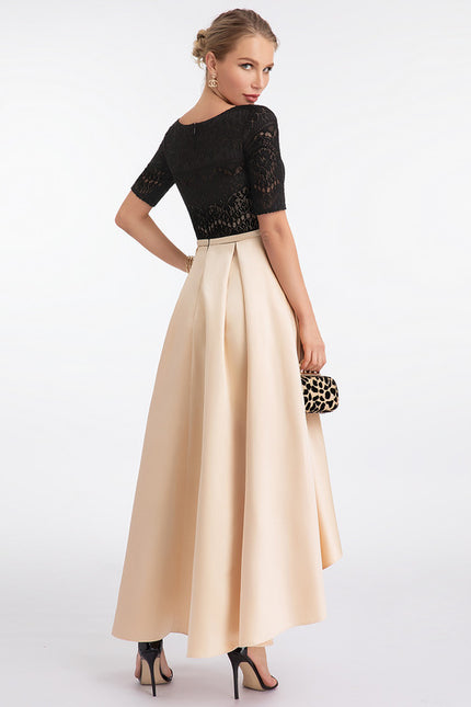 Robe Asymétrique Asymétrique Écrue - gallery 3