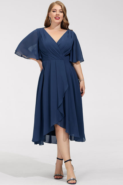 Robe Asymétrique Fluide Vert Pâle - gallery 9