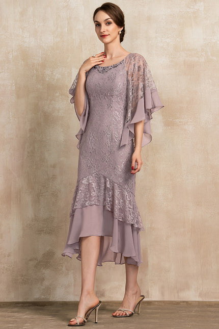 Robe Asymétrique Mère Mariée Chic - gallery 2